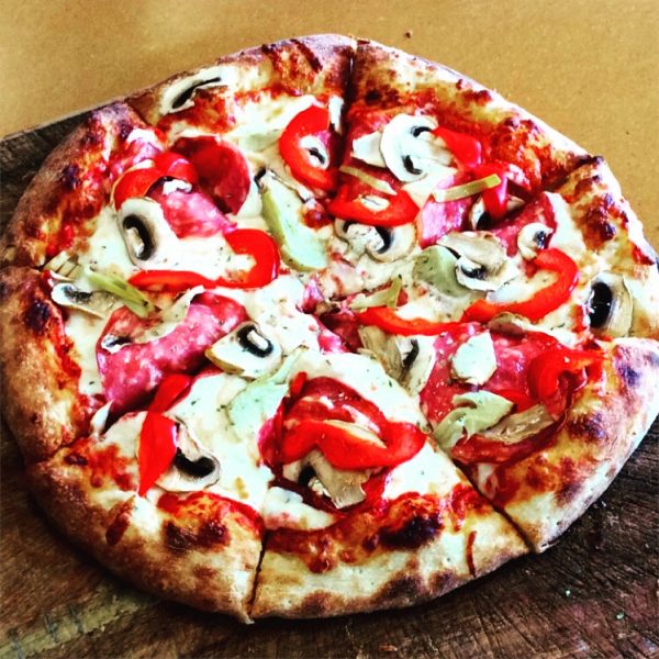 Salami, Mushroom, Bell Pepper, Red Onion, Olive, Artichoke Hearts - Image 7